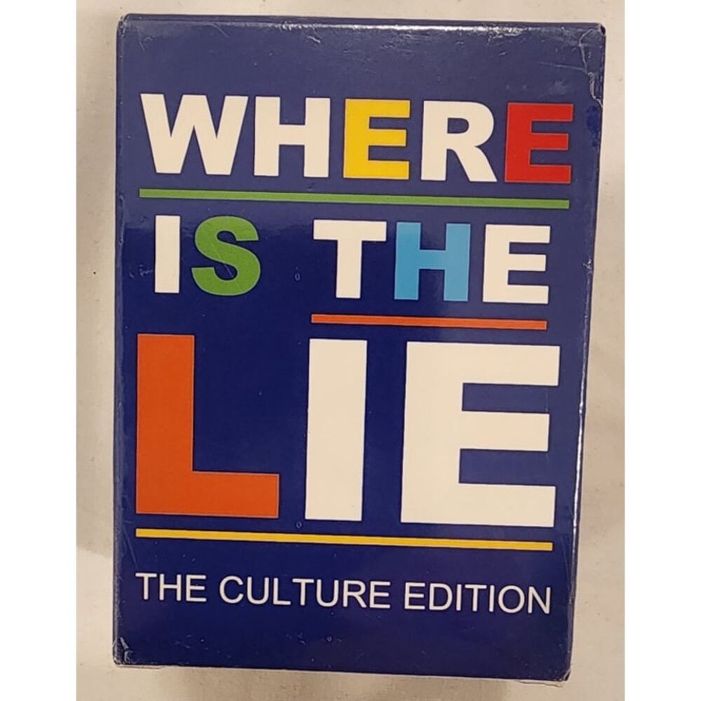 NWT Where is the Lie: The Culture Edition - True or False Party Card Game